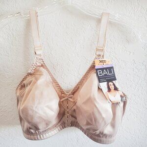 NWT Bali Bra 36DD Superb All Around Support Wire Free Nude New